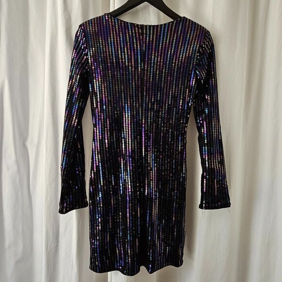 H&M - Black Velvet & Sequin Dress - Picture 7 of 14